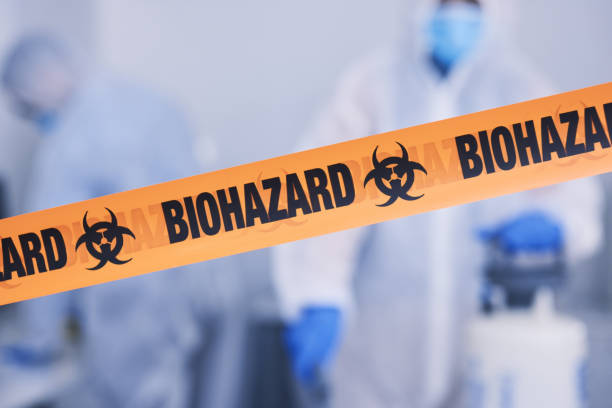 Professional Biohazard Cleanup technician working in West Olive, MI